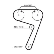 Gates Timing Belt Cambelt 138 Teeth 5111