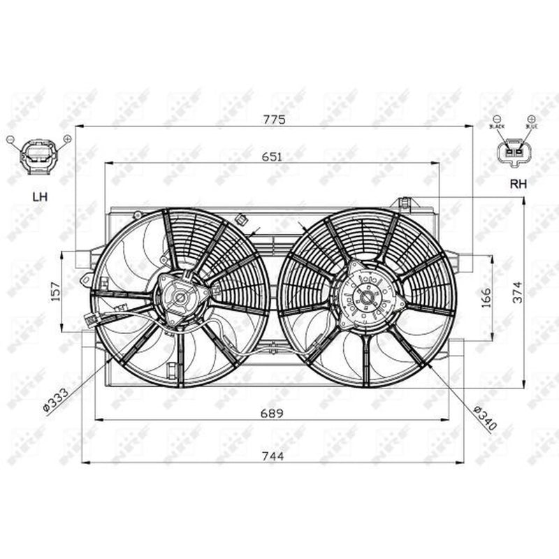 NRF Engine Cooling Fan 47570