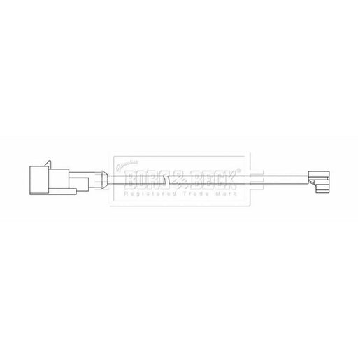 Borg & Beck Brake Pad Wear Sensor Front BWL33079