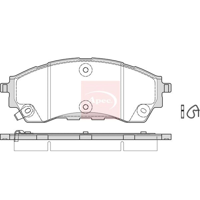 Apec Front Brake Pad Set PAD2343