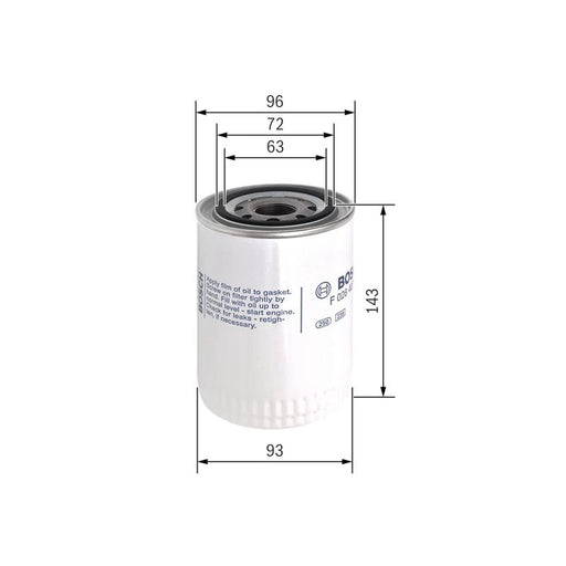 Bosch Engine Oil Filter F 026 407 121