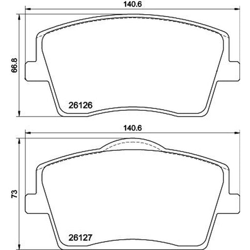 Mintex Front Brake Pad Set MDB4147