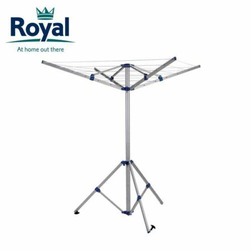 Royal Portable Aluminium Clothes Line Camping Caravan Washing Airer Dryer - Royal - Van Life Living