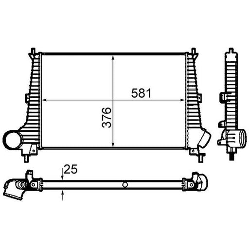 Mahle Intercooler (Charge Air Cooler) CI 300 000P