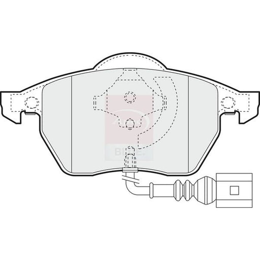 Apec Front Brake Pad Set PD3017
