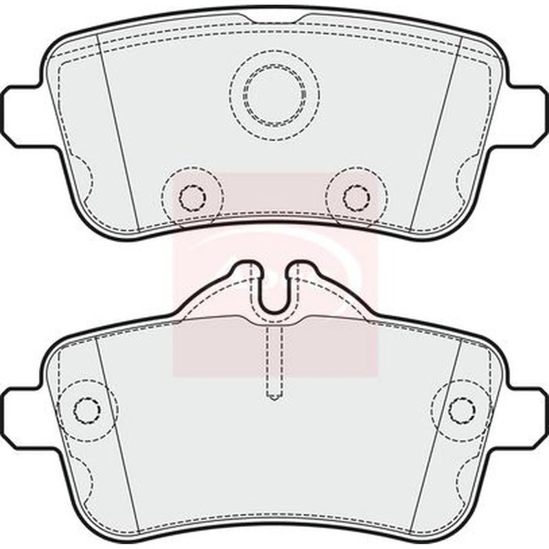 Apec Rear Brake Pad Set PAD1929
