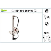 Valeo Electric Window Regulator Lifter Right Front 851407