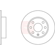 Apec 2 x Solid Front Brake Discs DSK159-x2
