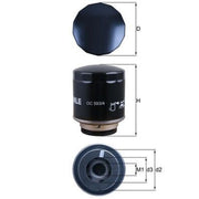Mahle Engine Oil Filter OC 593/4