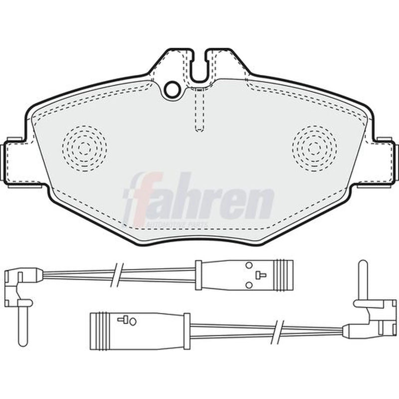 Fahren Front Brake Pad Set fits Mercedes-Benz E-Class 2002-2008