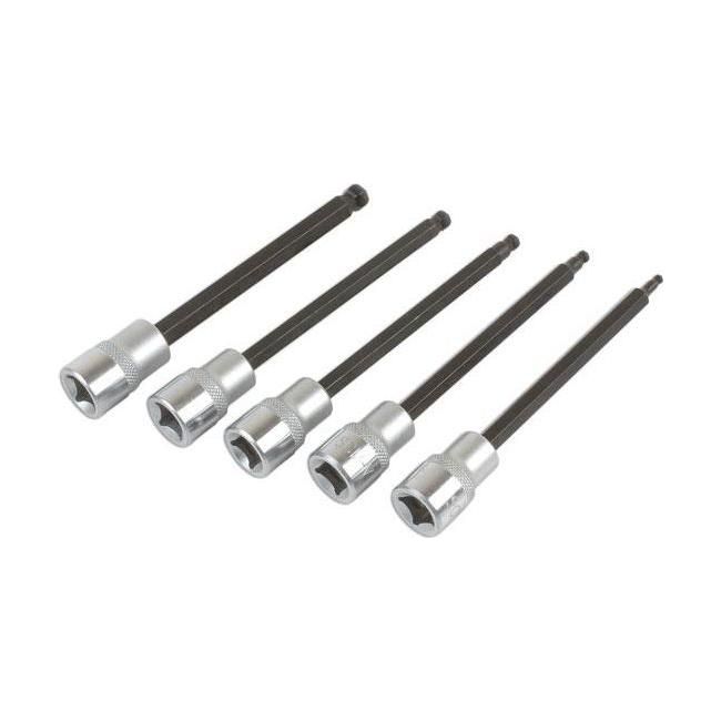 Laser Long Ball End Hex Socket Bit Set 3/8"D 5pc 6765 Laser  - Town Parts