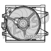 Denso Engine Cooling Fan fits Fiat 500 2007 on 1.2 1.3 1.4