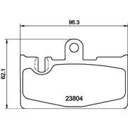 Mintex Rear Brake Pad Set MDB2136