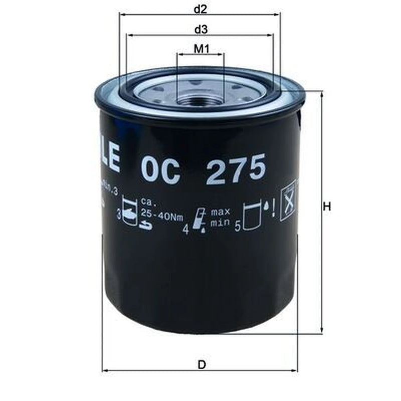 Mahle Engine Oil Filter OC 275