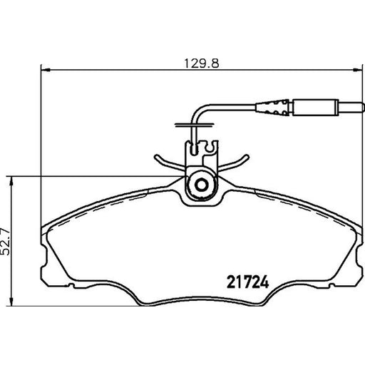Mintex Front Brake Pad Set MDB1731