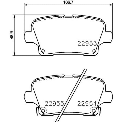 DON Rear Brake Pad Set PCP1791