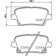Mintex Rear Brake Pad Set MDB4204