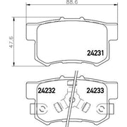 Mintex Rear Brake Pad Set MDB2710