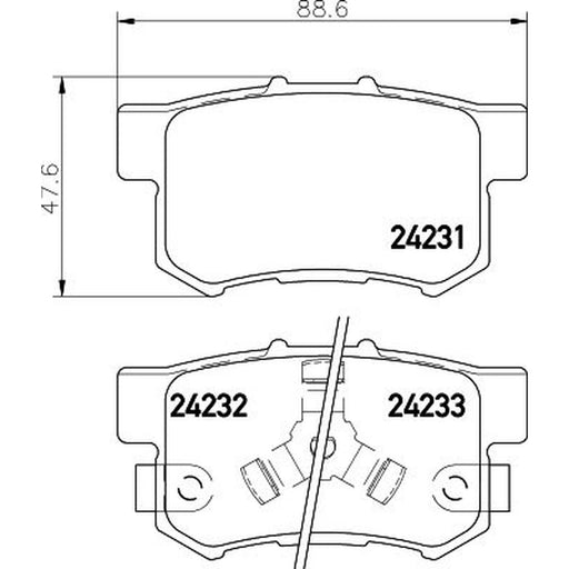 Mintex Rear Brake Pad Set MDB2710