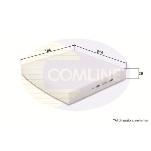 Comline Cabin Air Filter (Pollen Filter) EKF185