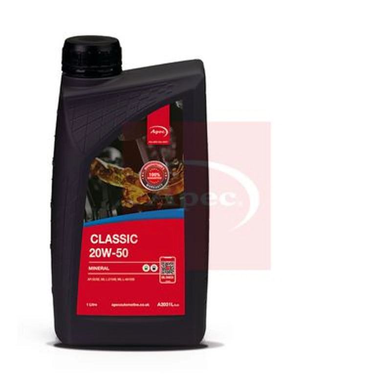 APEC Engine Oil 1L SE 20W-50 A2031L