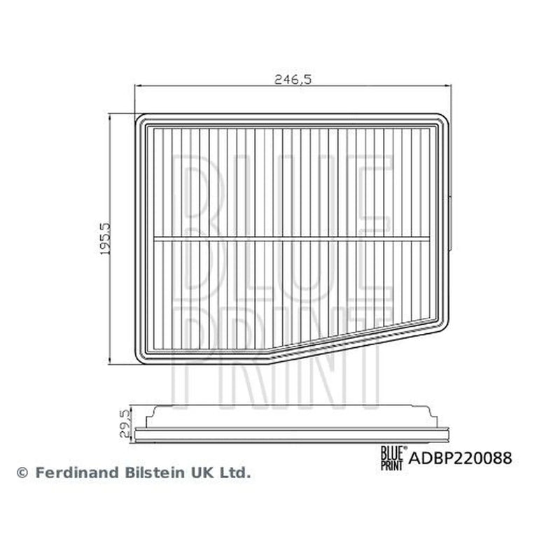 Blue Print Engine Air Filter ADBP220088