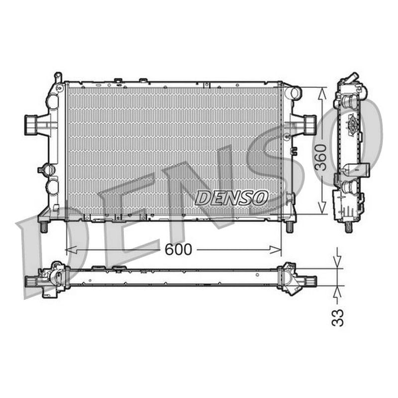 Denso Engine Radiator DRM20018