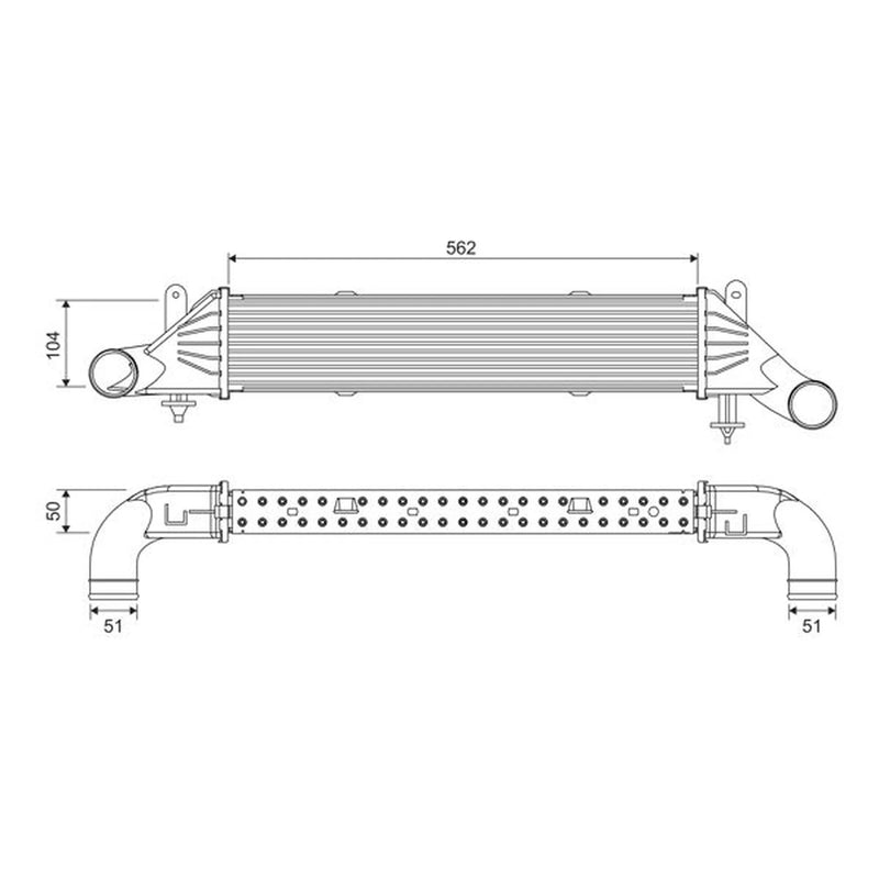 Valeo Intercooler (Charge Air Cooler) 818540