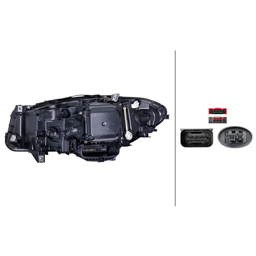 Hella Headlight Headlamp PY24W Right 1LL 011 087-741