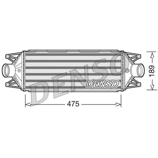 Denso Intercooler (Charge Air Cooler) DIT12002