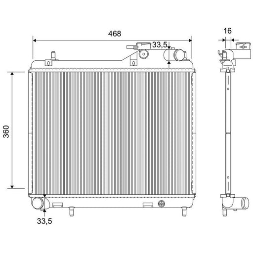 Valeo Engine Radiator 735589