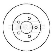 Borg & Beck 2 x Vented Front Brake Discs BBD4121-x2