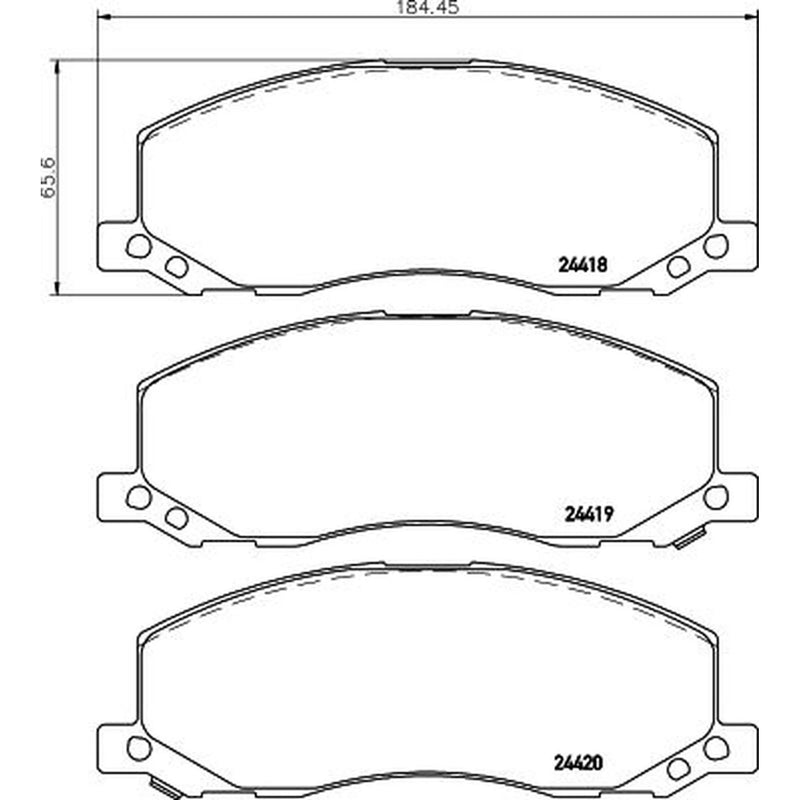 Mintex Front Brake Pad Set MDB2871