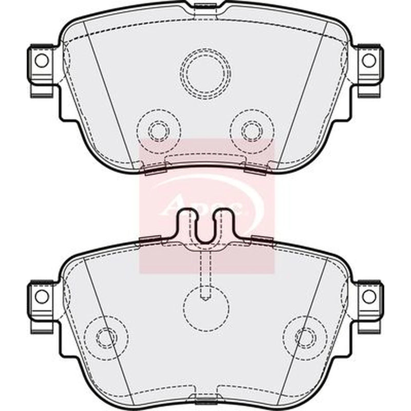 Apec Rear Brake Pad Set PAD2174