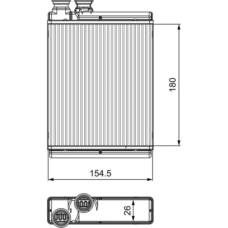 Valeo Heater Matrix Core Heat Exchanger 811517