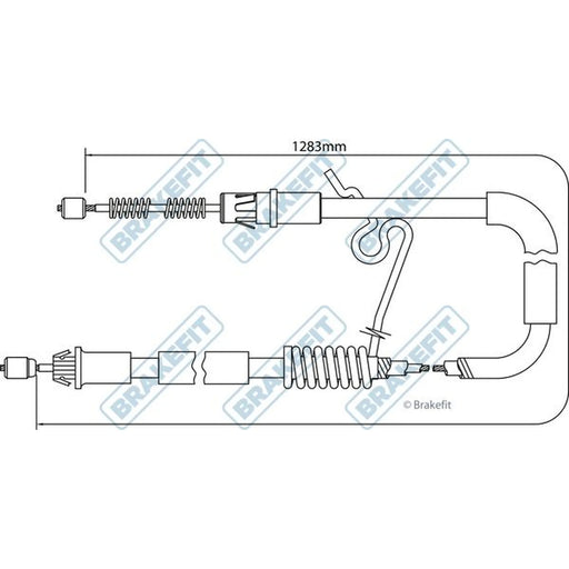 Apec Handbrake Cable Right Rear BBC3203