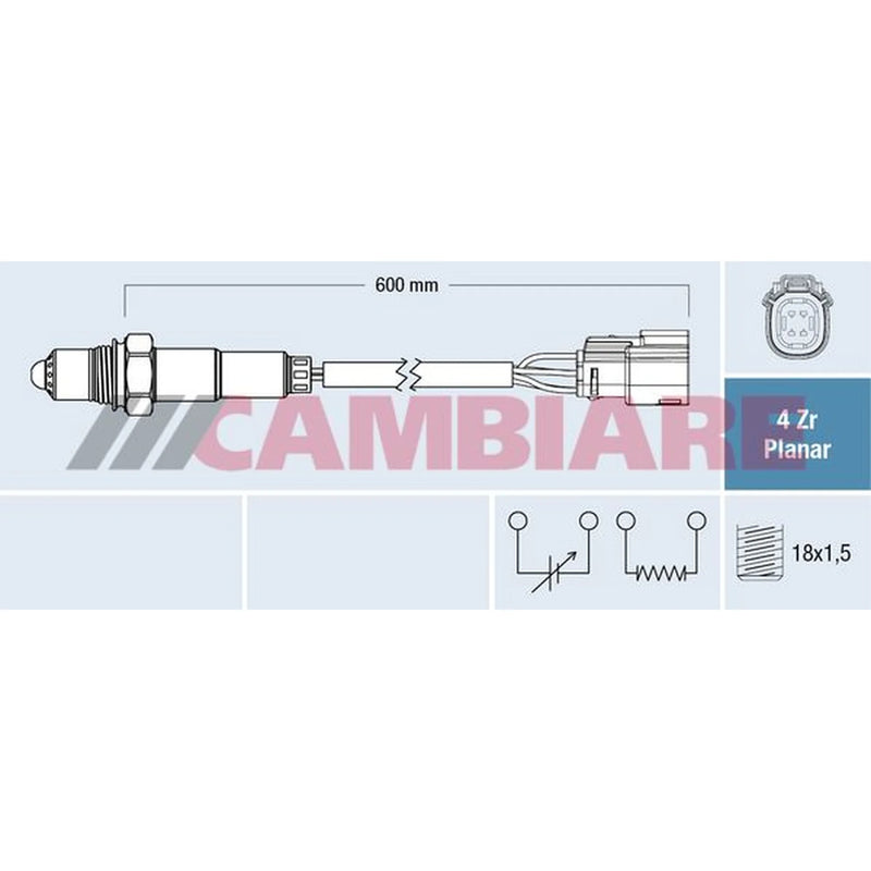 Cambiare O2 Lambda Oxygen Sensor after catalytic converter VE381861