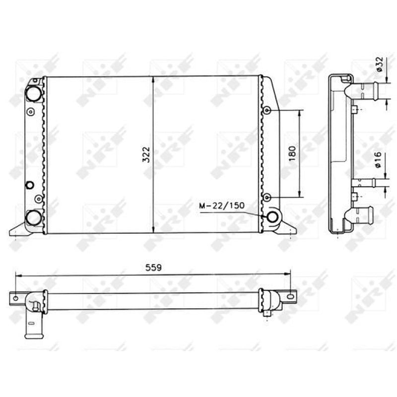 NRF Engine Radiator 50514