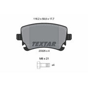 Textar Rear Brake Pad Set 2332611
