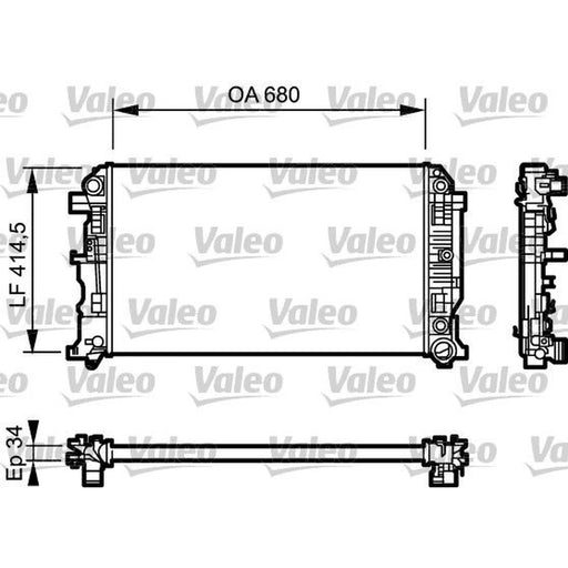 Valeo Engine Radiator 734929