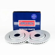 Borg & Beck 2 x Vented Front Brake Discs BBD5402
