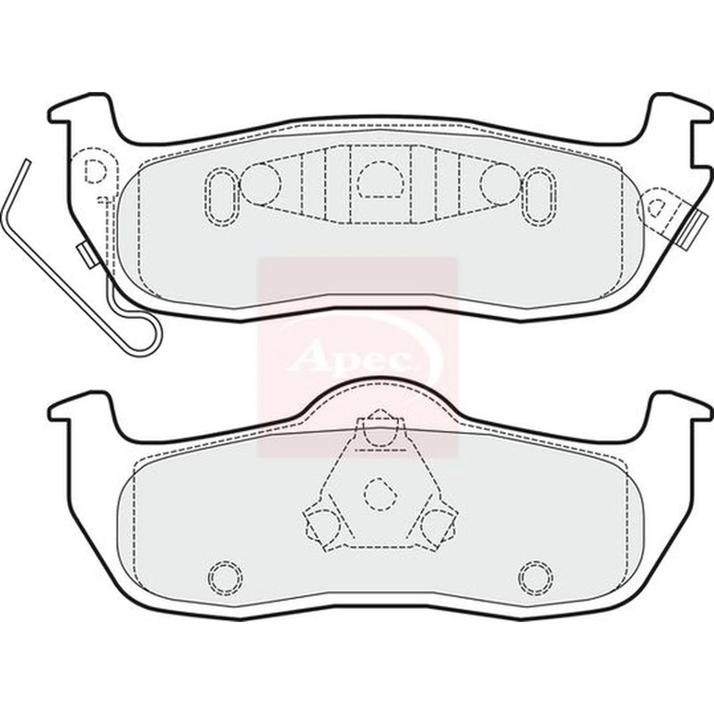 Apec Rear Brake Pad Set PAD1492