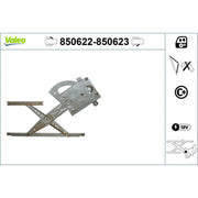 Valeo Electric Window Regulator Lifter Left Front 850622