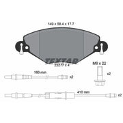 Textar Front Brake Pad Set 2327701