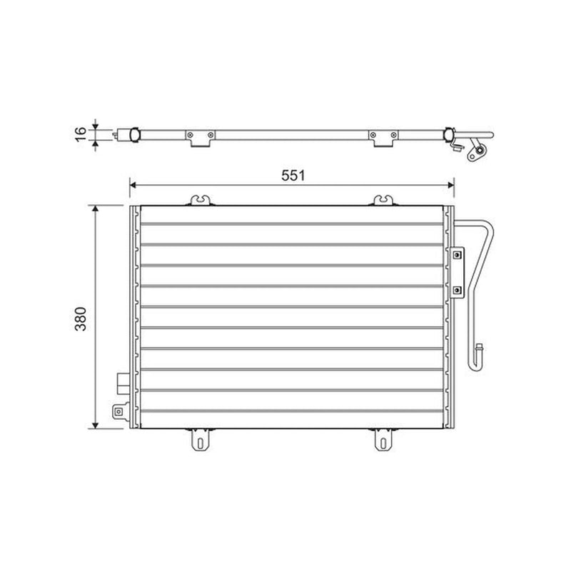 Valeo Air Conditioning Condenser 817171