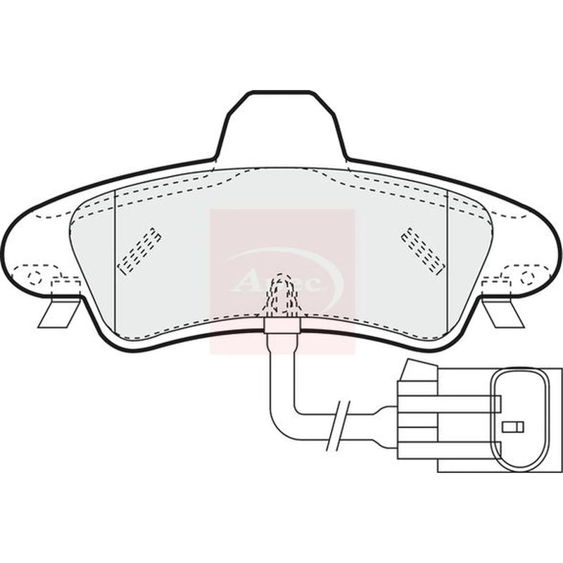 Apec Rear Brake Pad Set PAD1291