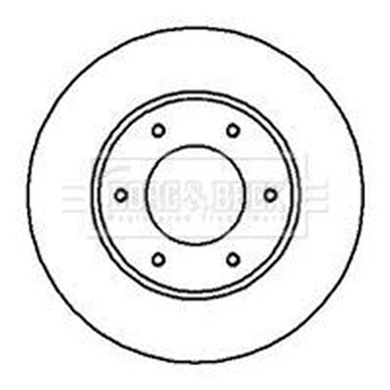 Borg & Beck 2 x Vented Front Brake Discs BBD4176-x2