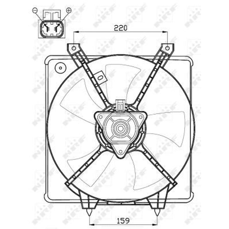 NRF Engine Cooling Fan 47550