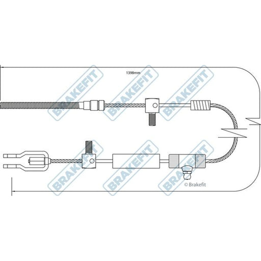 Apec Handbrake Cable Right Rear BBC3392