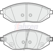 Fahren Front Brake Pad Set fits Chevrolet Spark 2010 on 1.0 1.2